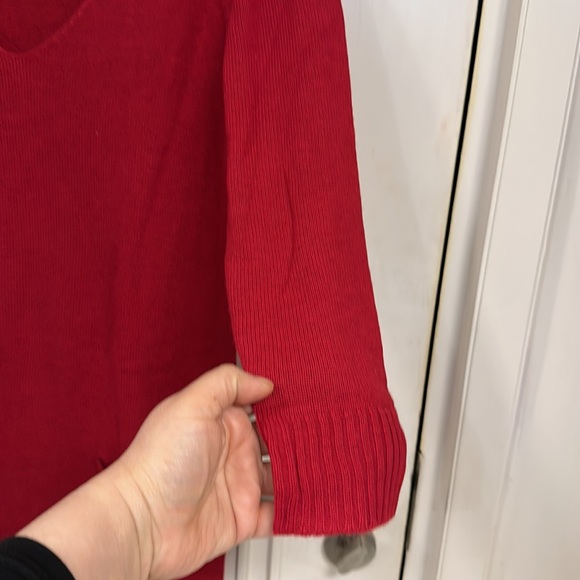 NWOT EXPRESS Woollen Mini dress with V-Neck and sleeves with pockets! Size UK S - Picture 9 of 13